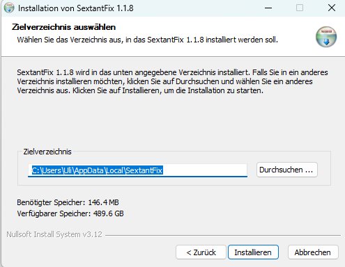 Installationsassistent Zielverzeichnis auswählen